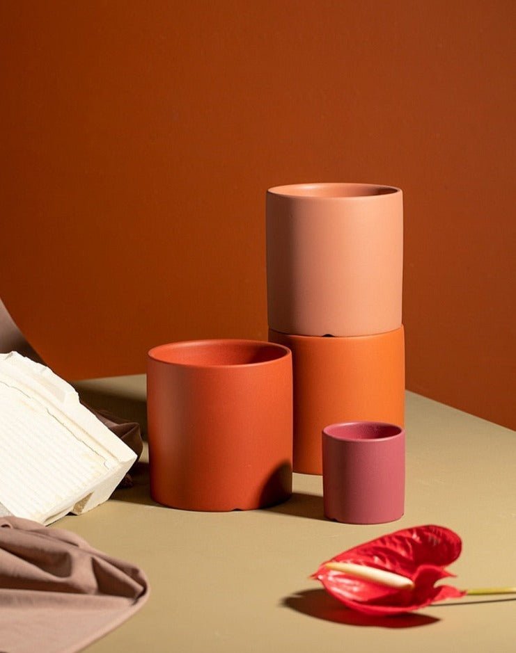 CERAPOT – Keramik-Pflanzgefäß mit passendem Untersetzer 5