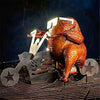 CHICKENMASTER – Supporto per pollo in acciaio inox per BBQ succulento con portabottiglie di birra