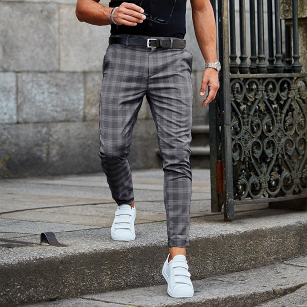CHRIS CASUAL – Herren Chinohose mit Karomuster für stilvolle Alltagslooks