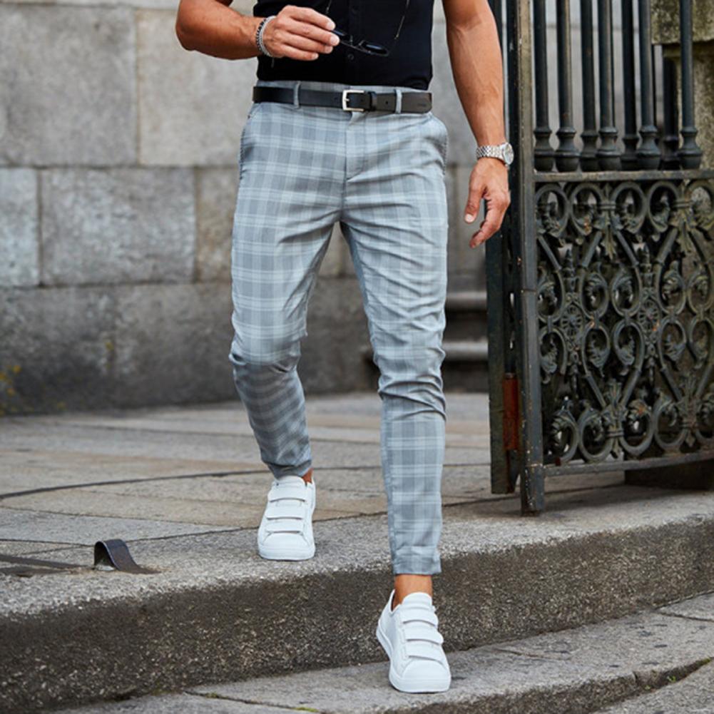 CHRIS CASUAL – Herren Chinohose mit Karomuster für stilvolle Alltagslooks