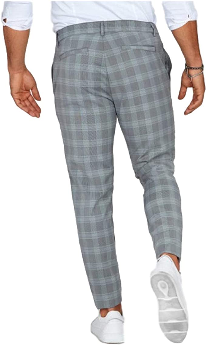 CHRIS CASUAL – Herren Chinohose mit Karomuster für stilvolle Alltagslooks