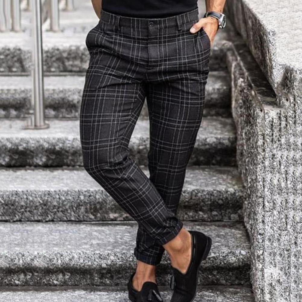 CHRIS CASUAL – Herren Chinohose mit Karomuster für stilvolle Alltagslooks