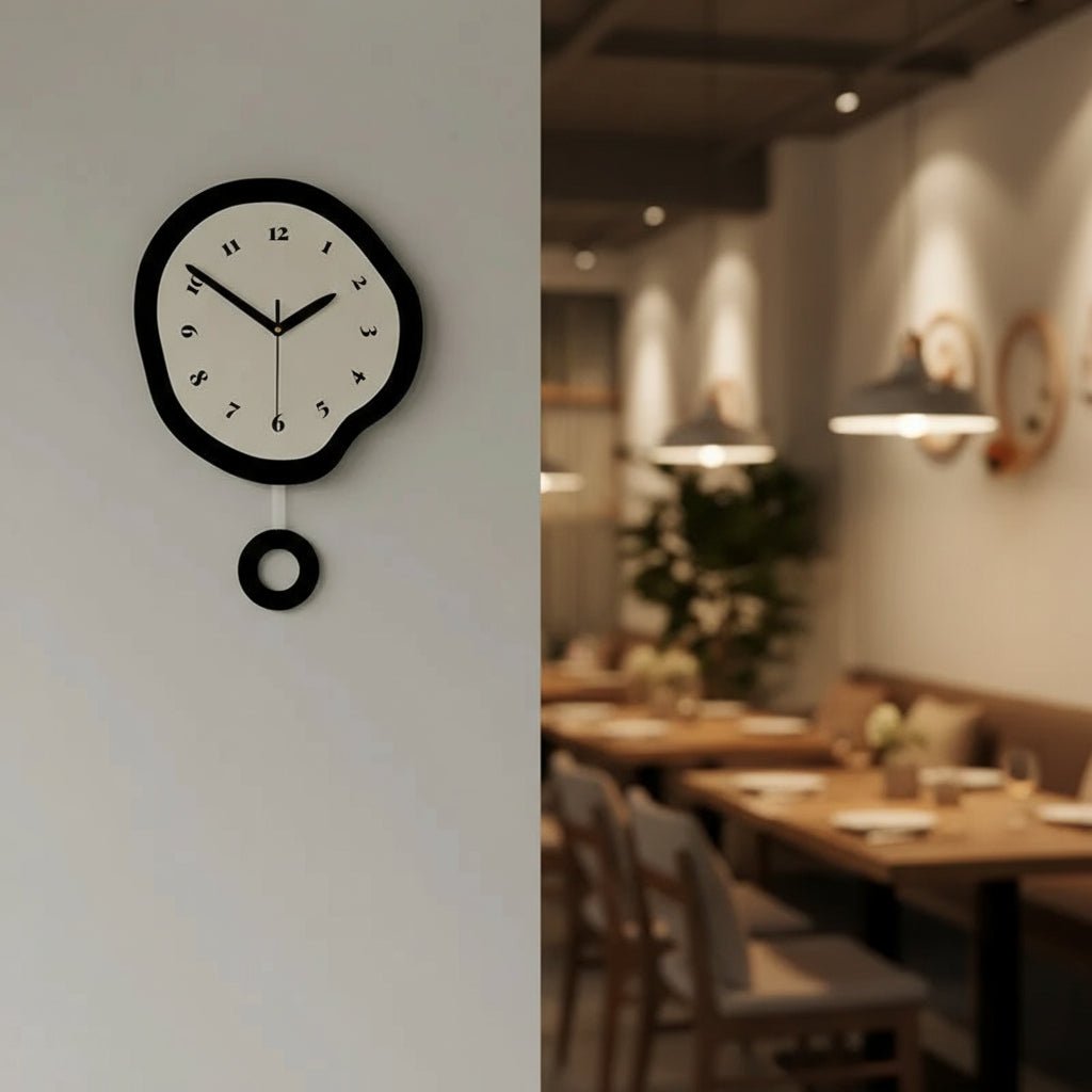 CHRONOART – Abstrakte Wanduhr mit moderner Acryl-Oberfläche und geräuschlosem Uhrwerk 5