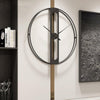 CHRONOLUX – 50 cm große Wanduhr aus gold- und schwarzem Metall für modernes Dekor 2