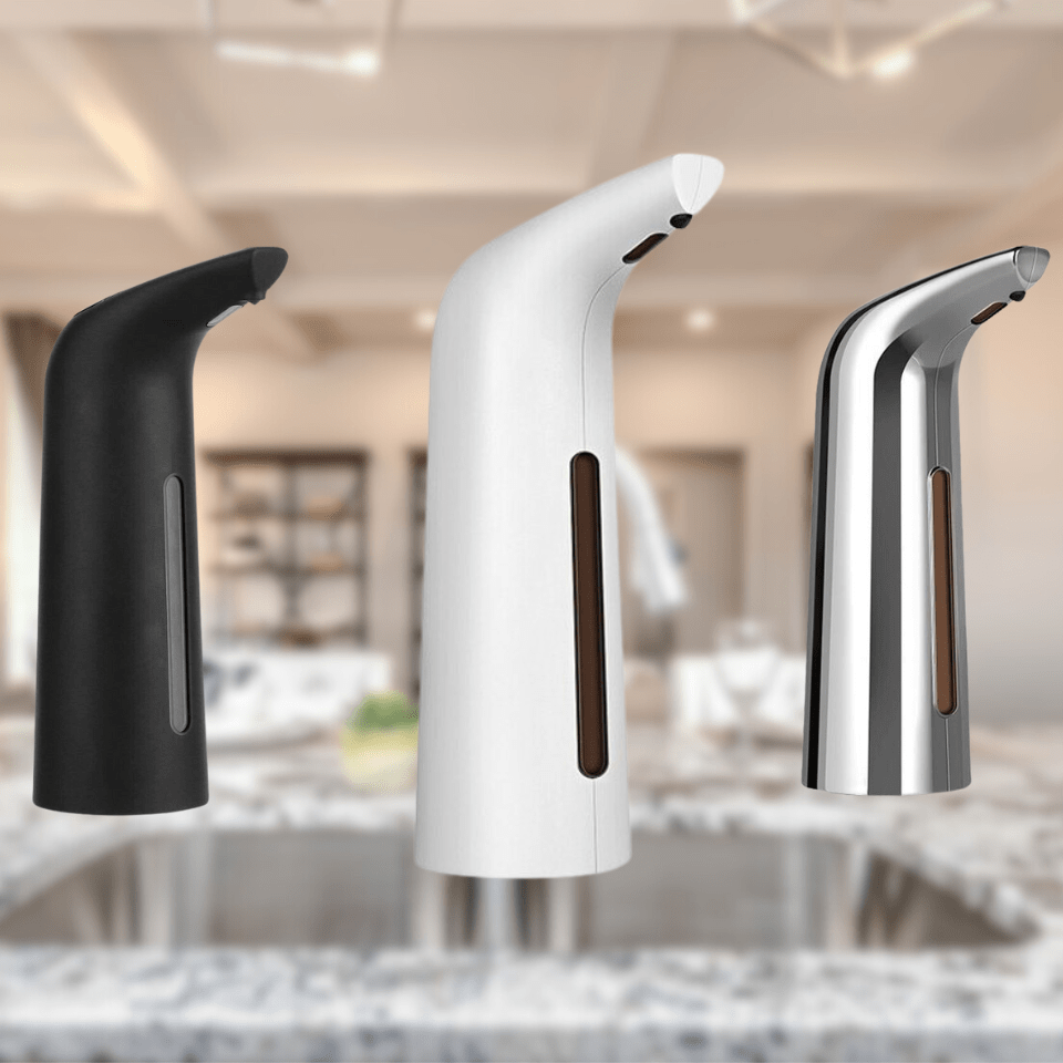 PUREDROP – Dispenser di sapone automatico con tecnologia a sensore senza contatto (13oz)