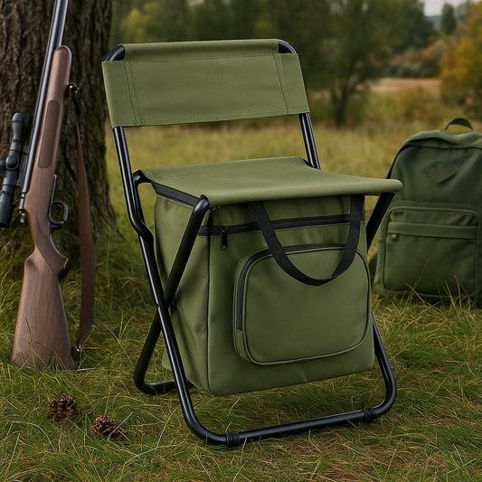 SILLA COOLCAMP – Silla plegable con bolsa frigorífica integrada para aventuras al aire libre