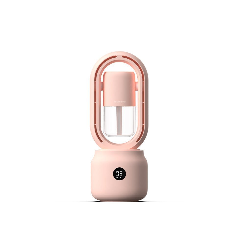 CoolMist – Ventilateur portable sans pales avec humidificateur d'air et veilleuse