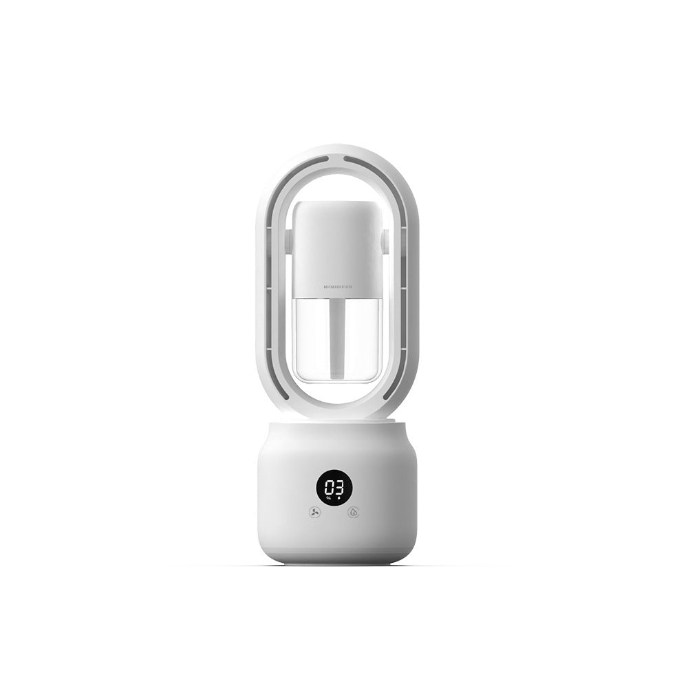 CoolMist – Ventilateur portable sans pales avec humidificateur d'air et veilleuse