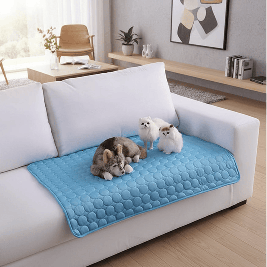 COOLPAW – Kühlmatte für Hunde und Katzen aus atmungsaktiver Eisseide 1