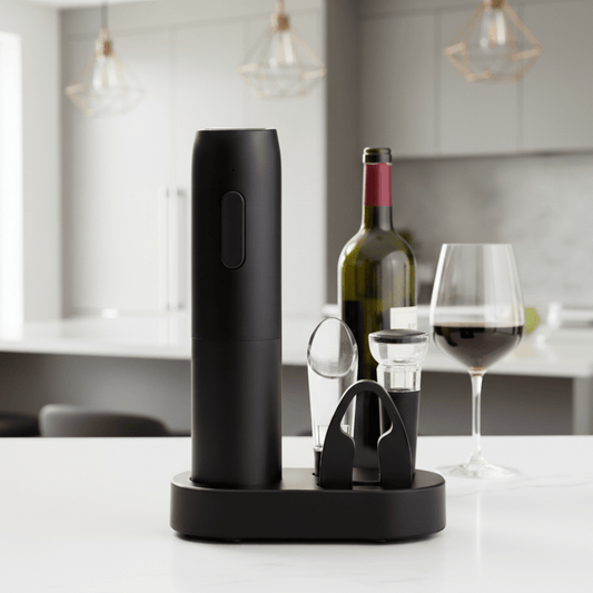 CORKLUX – Kabelloser 4-in-1-Elektro-Weinöffner mit wiederaufladbarem Design 0
