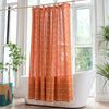 COTTONHAVEN Tenda da doccia – Morbido tessuto di cotone con frange e funzione impermeabile