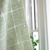 COTTONHAVEN Tenda da doccia – Morbido tessuto di cotone con frange e funzione impermeabile