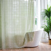 COTTONHAVEN Tenda da doccia – Morbido tessuto di cotone con frange e funzione impermeabile
