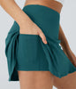 Falda de tenis COURTLINE – falda deportiva 2 en 1 con shorts y cintura alta