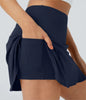 Falda de tenis COURTLINE – falda deportiva 2 en 1 con shorts y cintura alta