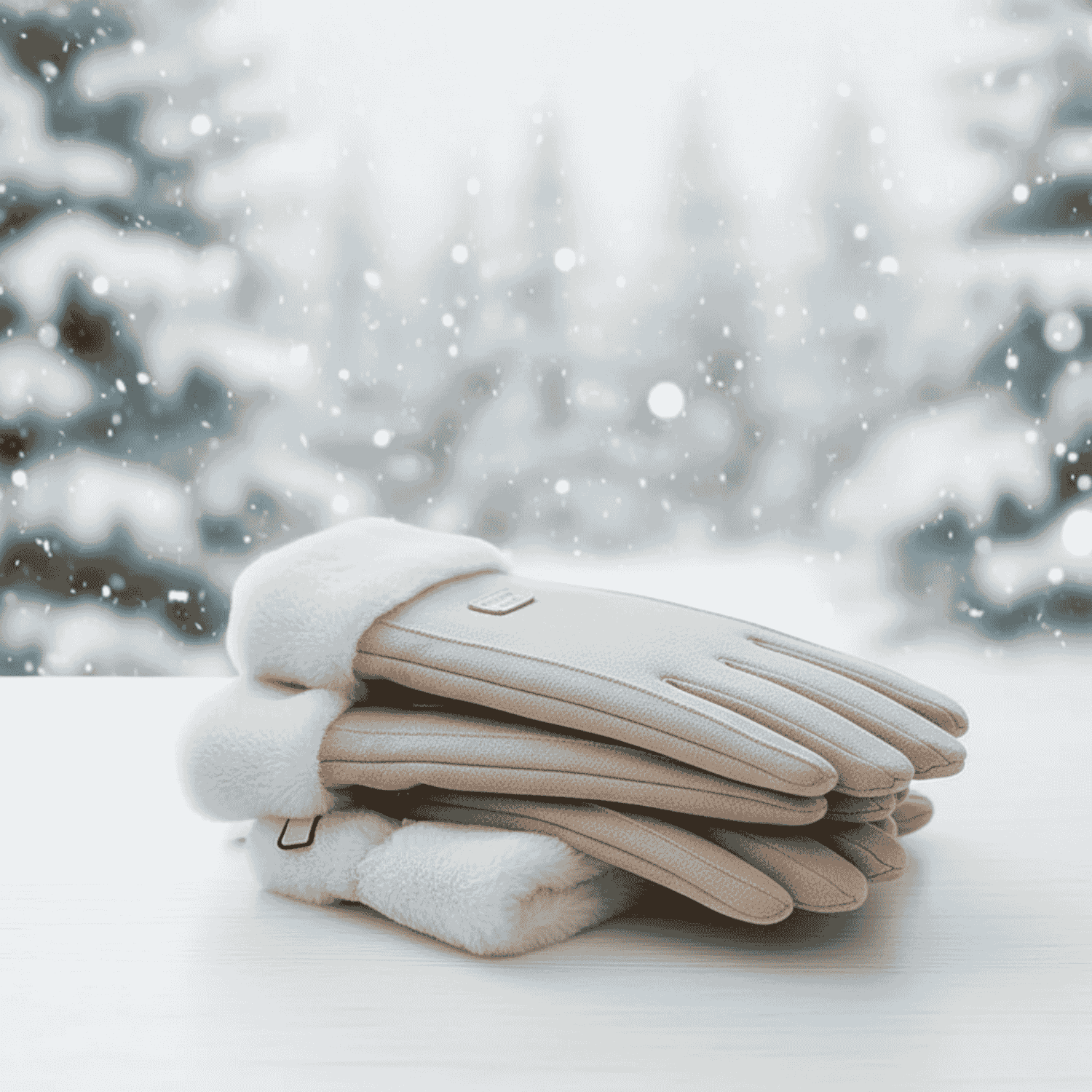 COZELLE – Dicke Wildleder-Touchscreen-Handschuhe für kalte Tage 0