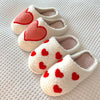COZYHEART CHAUSSURES D'INTÉRIEUR – Chaussons douillets avec motif cœur pour des pieds bien au chaud