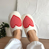 COZYHEART CHAUSSURES D'INTÉRIEUR – Chaussons douillets avec motif cœur pour des pieds bien au chaud