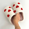 COZYHEART CHAUSSURES D'INTÉRIEUR – Chaussons douillets avec motif cœur pour des pieds bien au chaud
