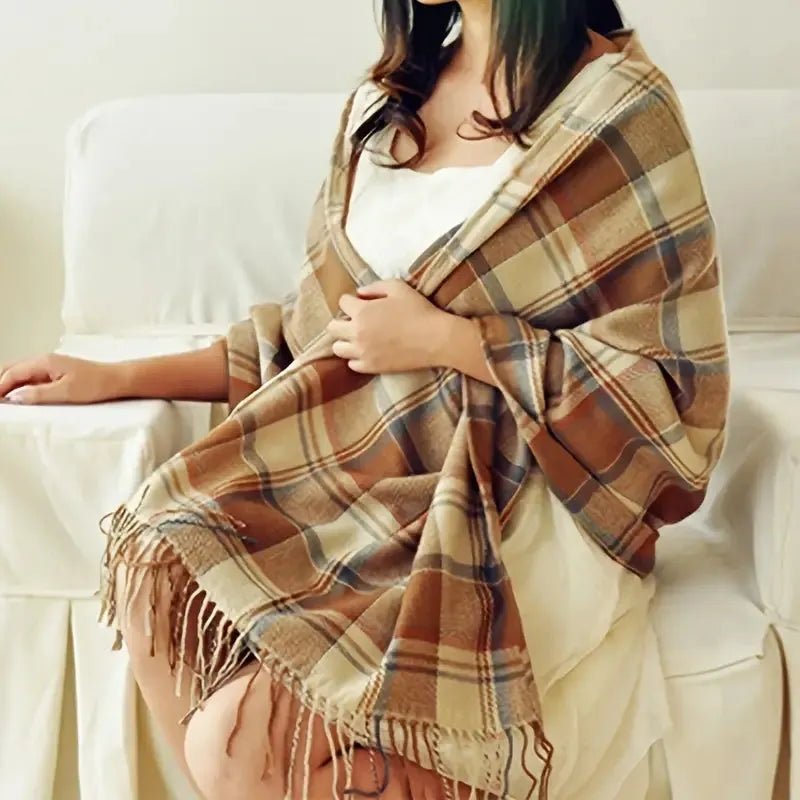 COZYLENE – Weicher Schal mit Rautenmuster für Wärme und Stil zu jeder Jahreszeit 1