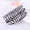 CRYSTAL WRAP – élégant bracelet enveloppant avec cristaux pour femmes