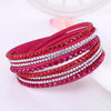 CRYSTAL WRAP – élégant bracelet enveloppant avec cristaux pour femmes