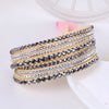 CRYSTAL WRAP – élégant bracelet enveloppant avec cristaux pour femmes