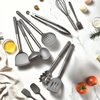 Culinara Pro – Set de utensilios de cocina de silicona de 12 piezas con mangos de acero inoxidable
