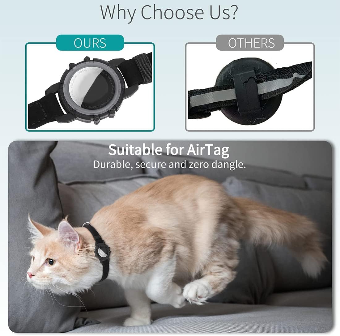 CATSAFE – GPS-Katzenhalsband mit Reflexdesign und Sicherheitsverschluss