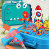 InnoCraft ToolPlay Set – Kreatives Konstruktionsspielzeug mit Bohrer & Werkzeugen für Kinder