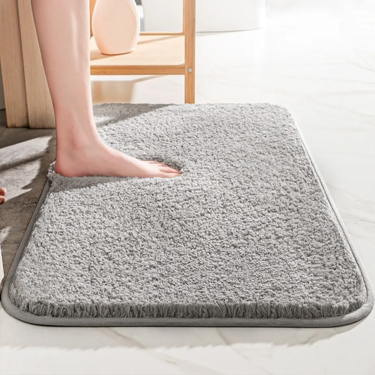 CloudLuxe Tapis de Bain – Tapis de Bain de Luxe Super Épais avec Dessous Antidérapant & Confort à Poils Longs