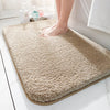 CloudLuxe Alfombrilla de baño – Alfombrilla de lujo supergruesa con base antideslizante y confort de pelo alto