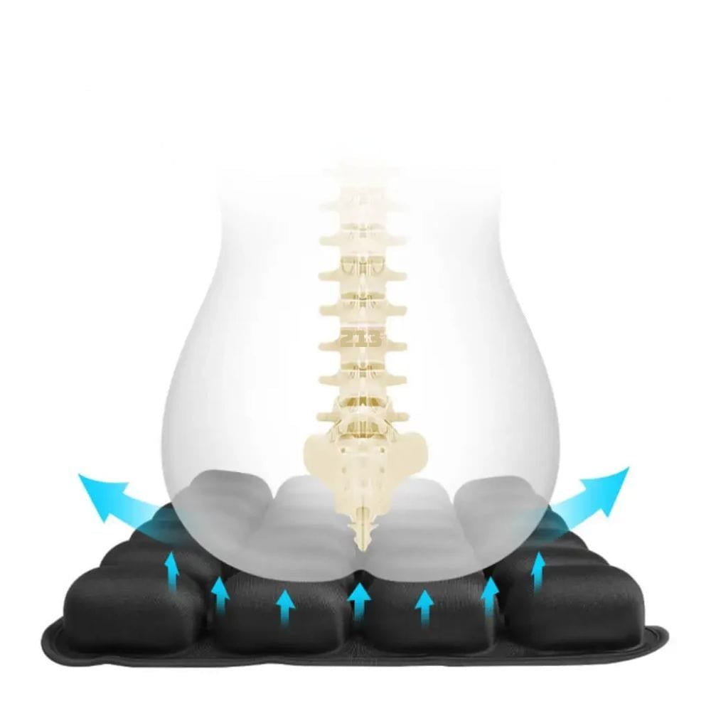 ERGOLUXE CUSHION – Ergonomisches Luftsitzkissen für Reisen & Büro