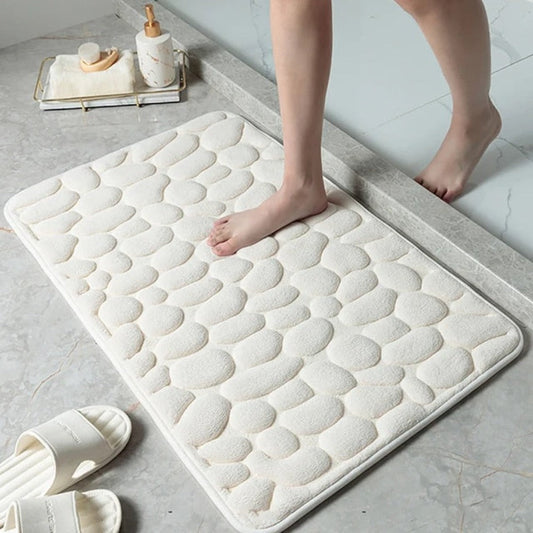 Tapis de bain Cloudstep – Tapis de bain ultra doux avec absorption rapide de l'eau et dessous antidérapant