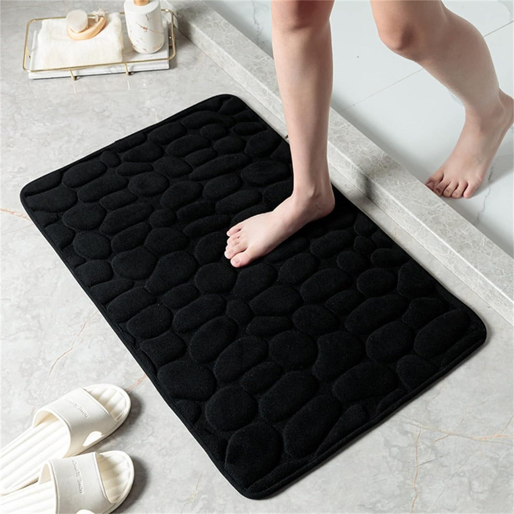 Tapis de bain Cloudstep – Tapis de bain ultra doux avec absorption rapide de l'eau et dessous antidérapant