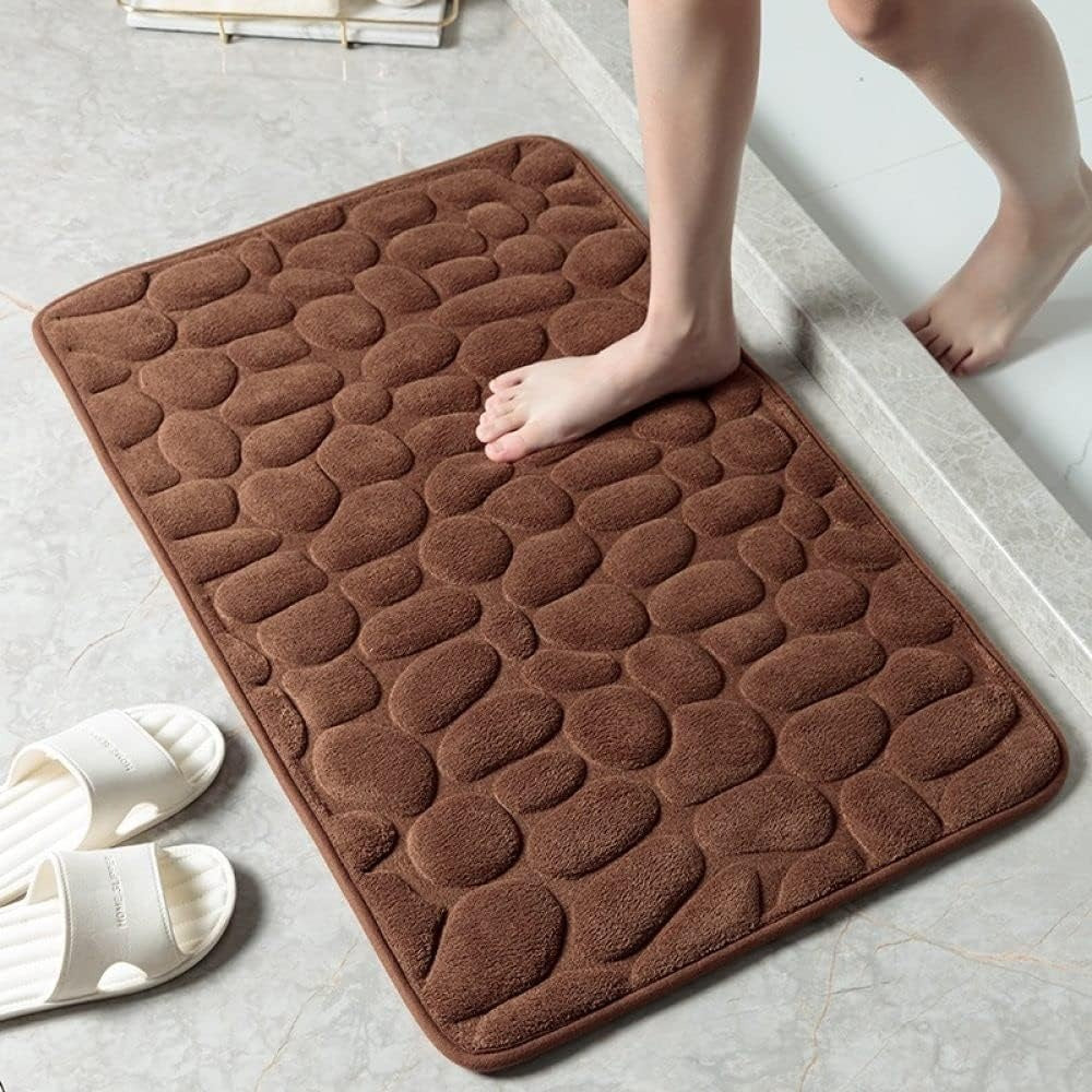 Tapis de bain Cloudstep – Tapis de bain ultra doux avec absorption rapide de l'eau et dessous antidérapant