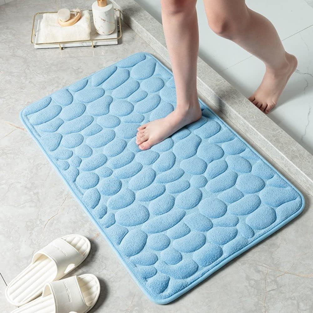 Tapis de bain Cloudstep – Tapis de bain ultra doux avec absorption rapide de l'eau et dessous antidérapant