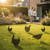 Cluckura – Wetterfeste Hühnerstatue aus Metall für Garten und Terrasse 2