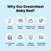 ComfyNest – Coussin bébé ergonomique avec inclinaison de 15°