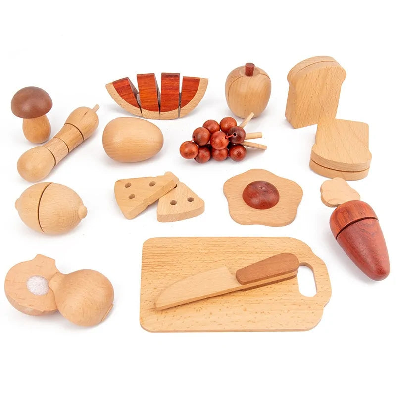 CooknTimber – Cucina per bambini in legno con design a tronco d'albero