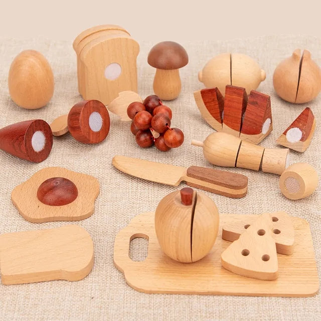 CooknTimber – Cucina per bambini in legno con design a tronco d'albero