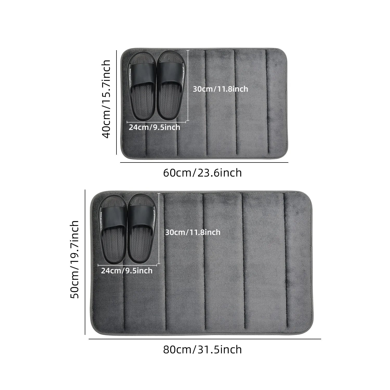 VELURA BATH MAT – Badezimmermatte aus Mikrofaser für Komfort & Sicherheit