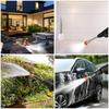 Hidrolimpiadora inalámbrica – Limpiador a alta presión sin cable para coche, jardín y terraza | Con batería, accesorios y bolsa de transporte