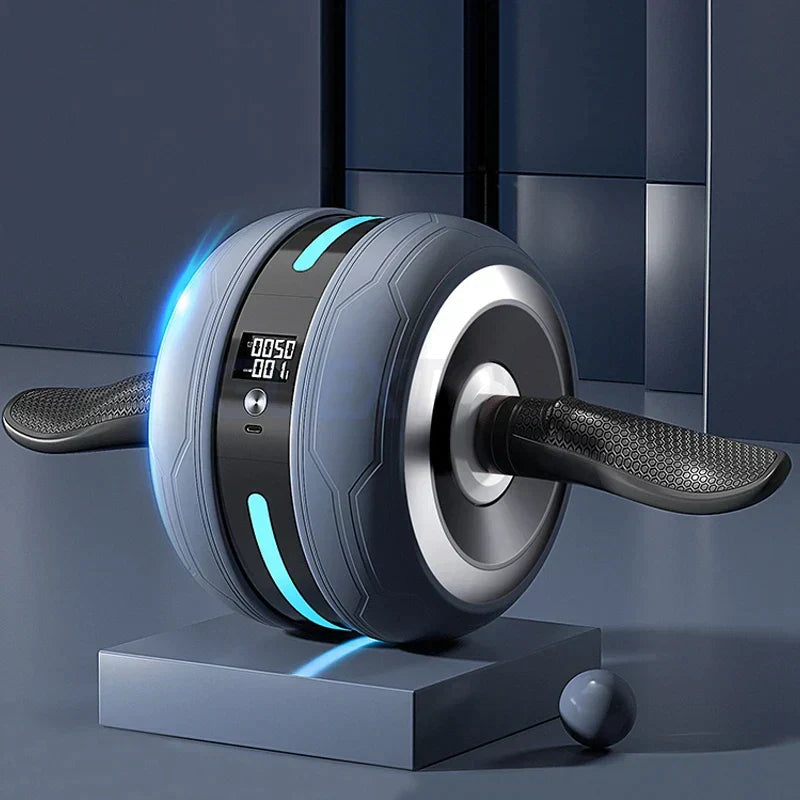 CorePro – Roue pour abdominaux avec rebond et fonction de comptage pour un entraînement efficace du tronc