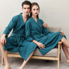 CottonWave – Unisex Waffel-Bademantel aus 100% Baumwolle, atmungsaktiv & stilvoll