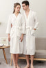 CottonWave – Unisex Waffel-Bademantel aus 100% Baumwolle, atmungsaktiv & stilvoll