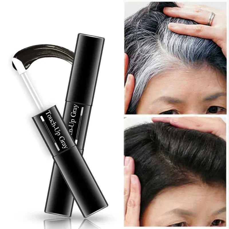 Coverexpress pincel corrector de color de cabello 2 en 1 – Corrección rápida del color para canas
