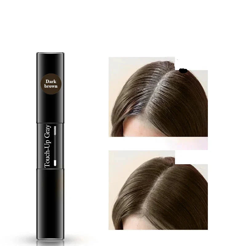 Coverexpress pincel corrector de color de cabello 2 en 1 – Corrección rápida del color para canas
