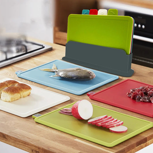 Schneidebrett-set (4-teilig) Mit Praktischer Halterung