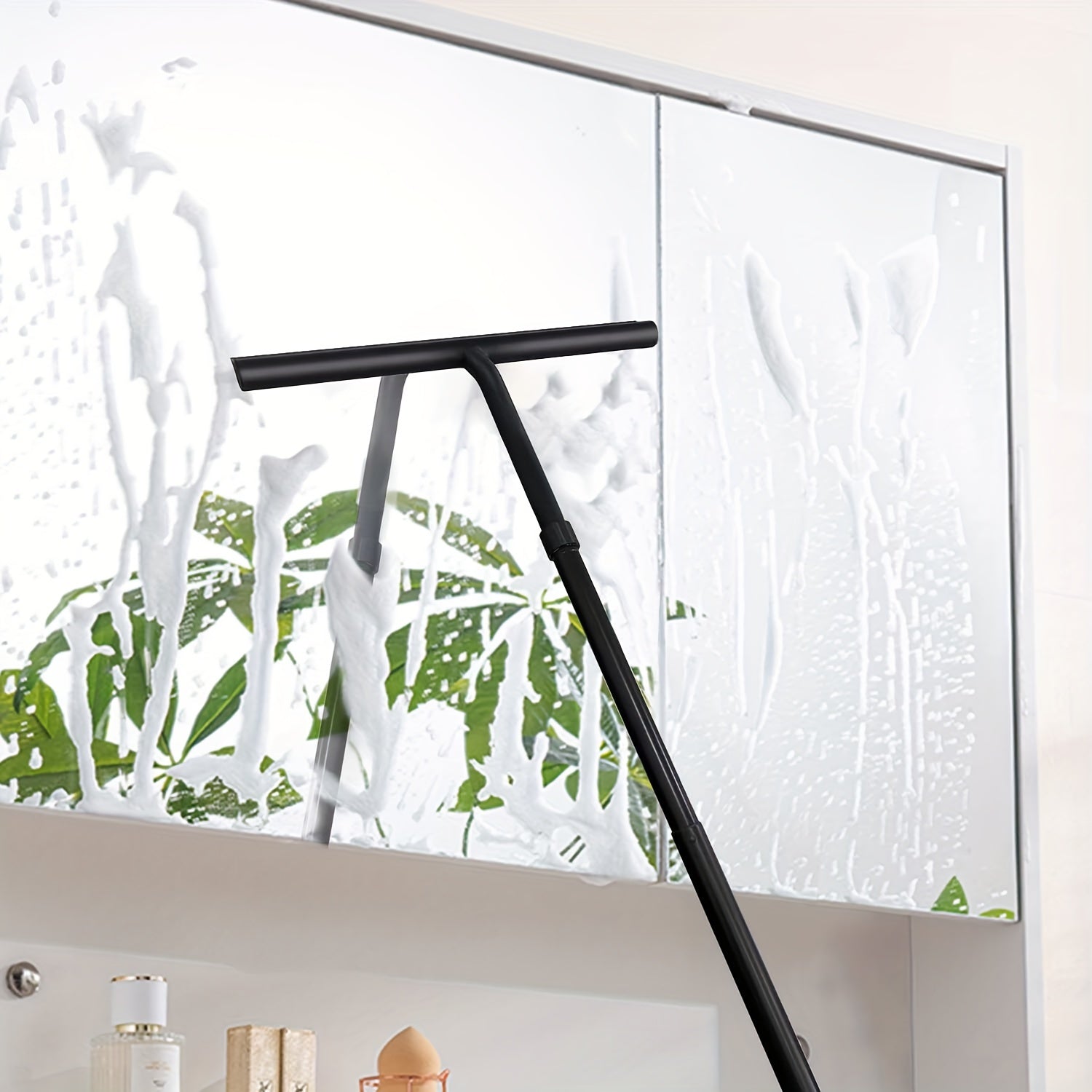 Spazzola per doccia DELUXE – tergivetro telescopico con lama in silicone per una pulizia senza striature senza doversi piegare